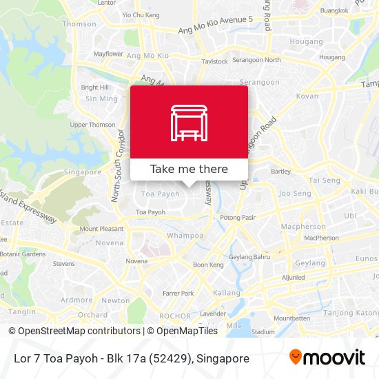 Lor 7 Toa Payoh - Blk 17a (52429) map