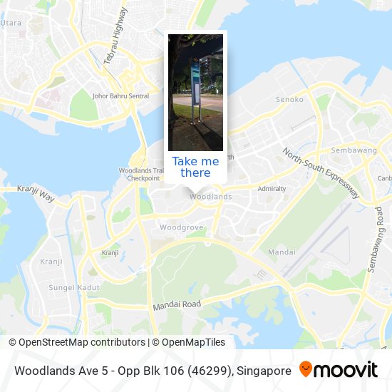 Woodlands Ave 5 - Opp Blk 106 (46299)地图