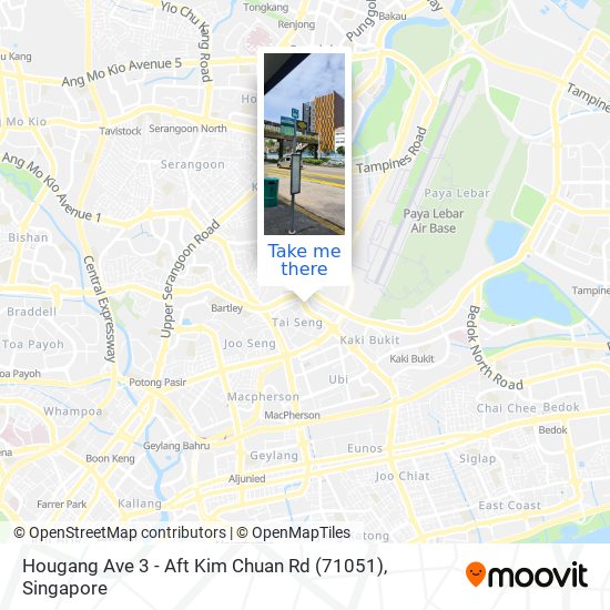 Hougang Ave 3 - Aft Kim Chuan Rd (71051) map