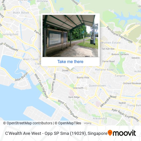 C'Wealth Ave West - Opp SP Sma (19029) map