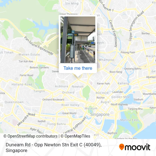 Dunearn Rd - Opp Newton Stn Exit C (40049)地图