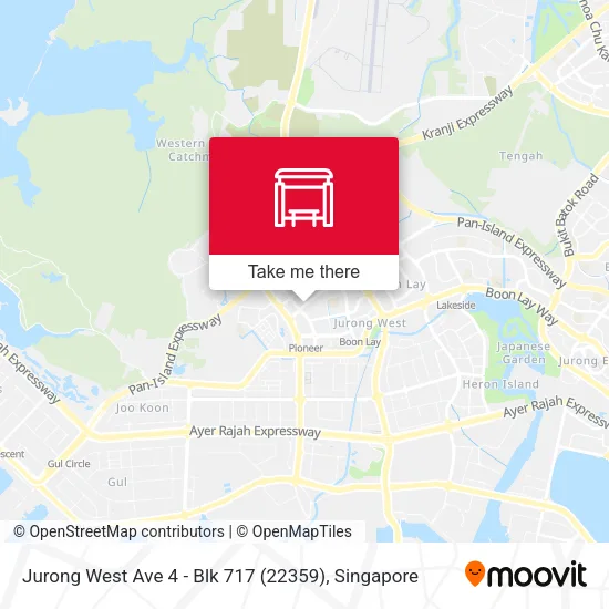 Jurong West Ave 4 - Blk 717 (22359)地图