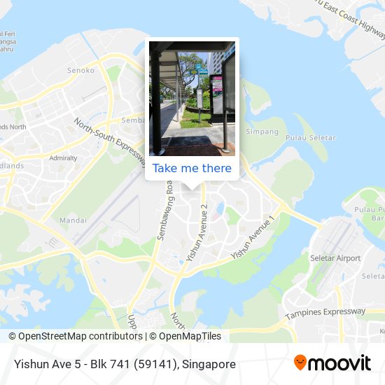 Yishun Ave 5 - Blk 741 (59141) map