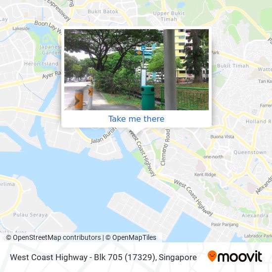 West Coast Highway - Blk 705 (17329) map
