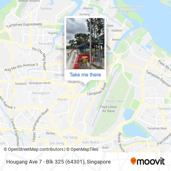 Hougang Ave 7 - Blk 325 (64301) map
