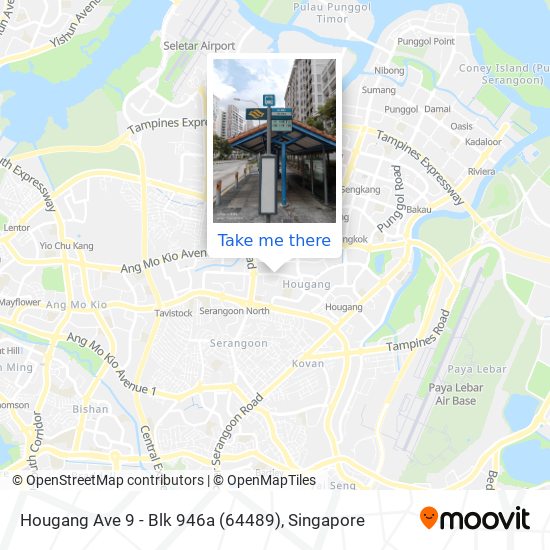 Hougang Ave 9 - Blk 946a (64489) map