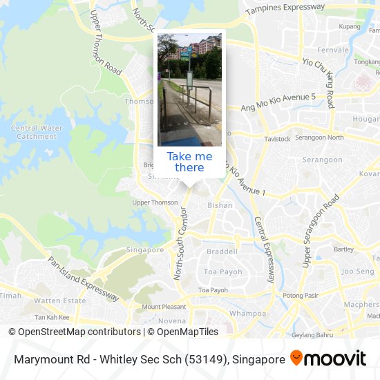 Marymount Rd - Whitley Sec Sch (53149) map