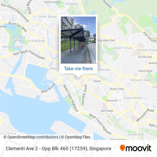 Clementi Ave 2 - Opp Blk 460 (17259) map