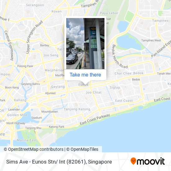 Sims Ave - Eunos Stn/ Int (82061)地图