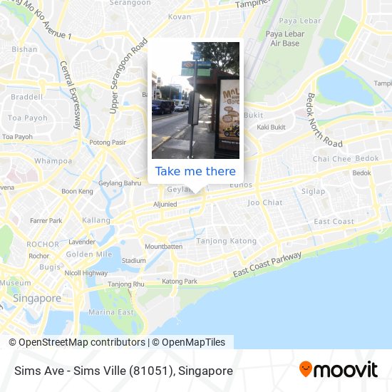 Sims Ave - Sims Ville (81051) map