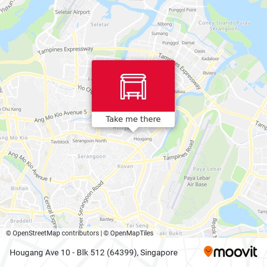 Hougang Ave 10 - Blk 512 (64399) map