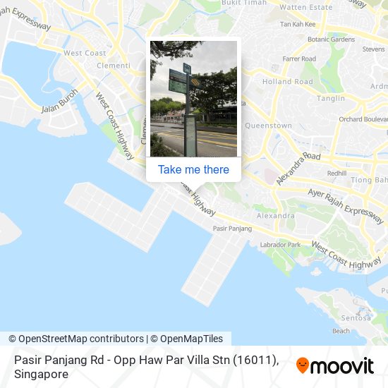 Pasir Panjang Rd - Opp Haw Par Villa Stn (16011) map