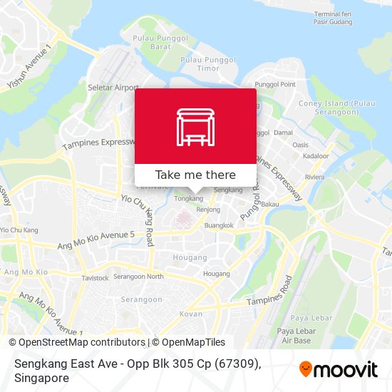 Sengkang East Ave - Opp Blk 305 Cp (67309)地图