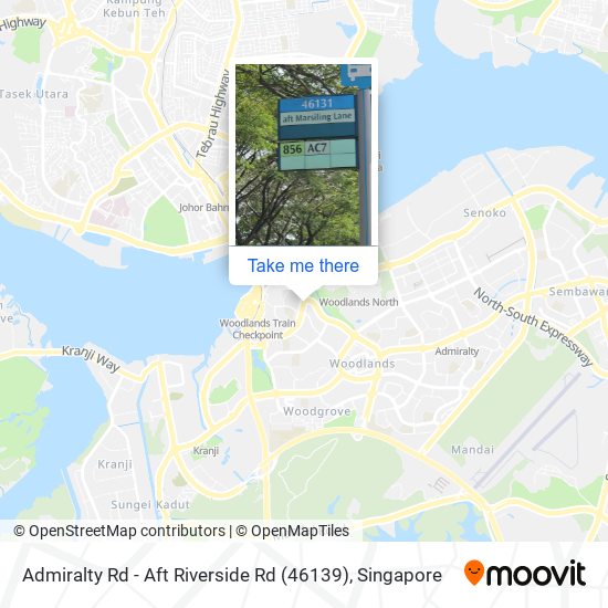 Admiralty Rd - Aft Riverside Rd (46139) map