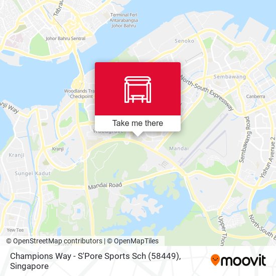 Champions Way - S'Pore Sports Sch (58449) map