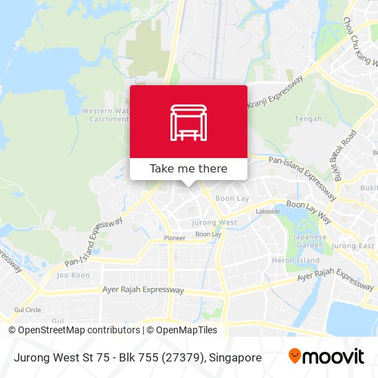 Jurong West St 75 - Blk 755 (27379) map