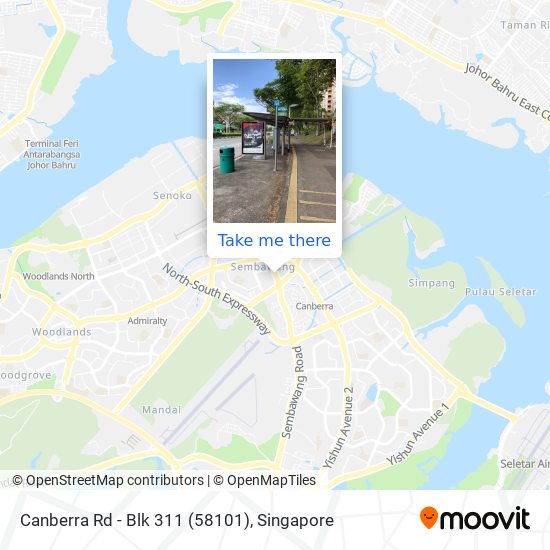 Canberra Rd - Blk 311 (58101) map