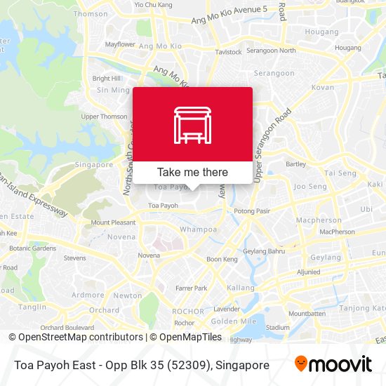 Toa Payoh East - Opp Blk 35 (52309) map