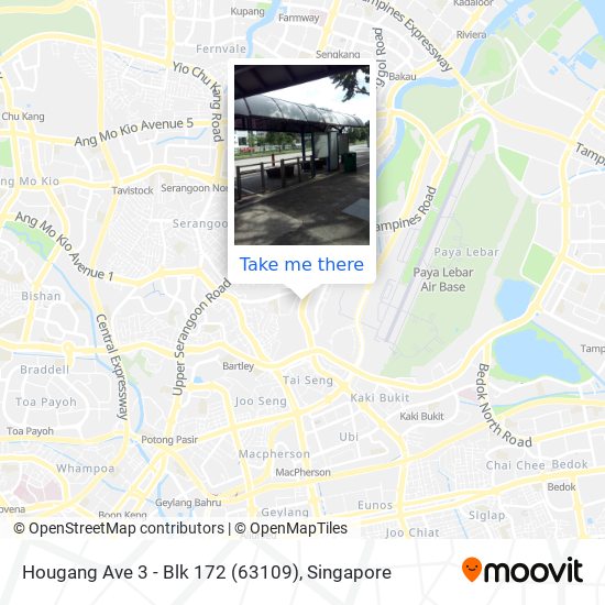 Hougang Ave 3 - Blk 172 (63109) map