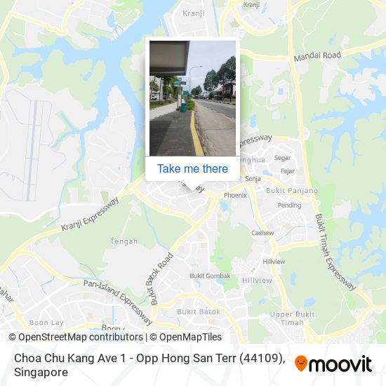 Choa Chu Kang Ave 1 - Opp Hong San Terr (44109) map