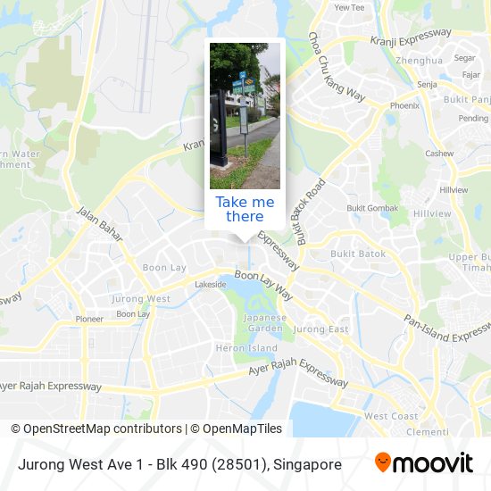 Jurong West Ave 1 - Blk 490 (28501)地图