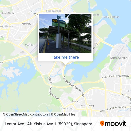 Lentor Ave - Aft Yishun Ave 1 (59029) map