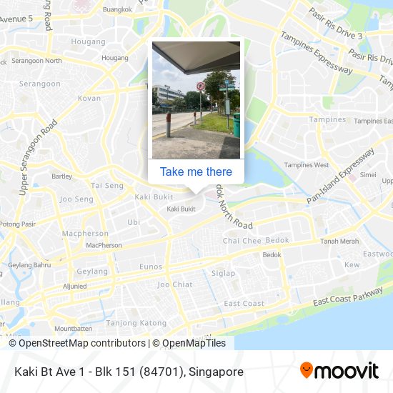 Kaki Bt Ave 1 - Blk 151 (84701) map