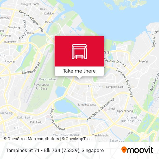 Tampines St 71 - Blk 734 (75339) map