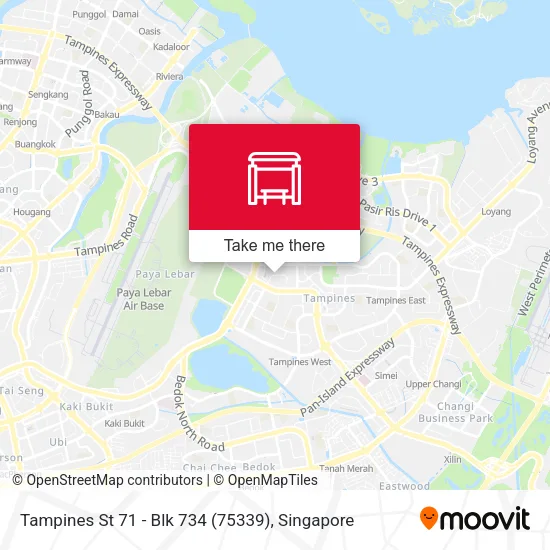Tampines St 71 - Blk 734 (75339)地图