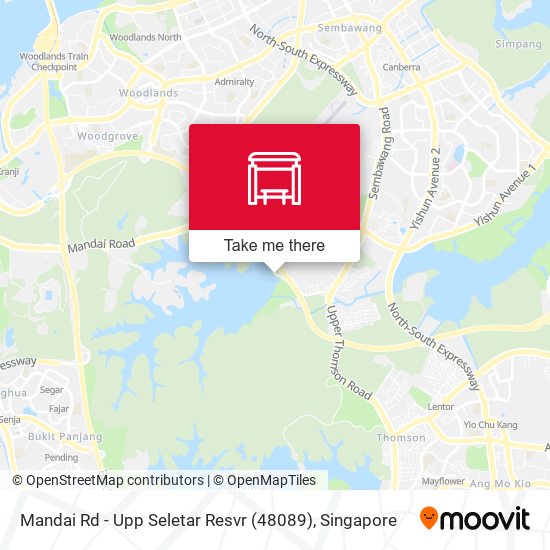 Mandai Rd - Upp Seletar Resvr (48089) map