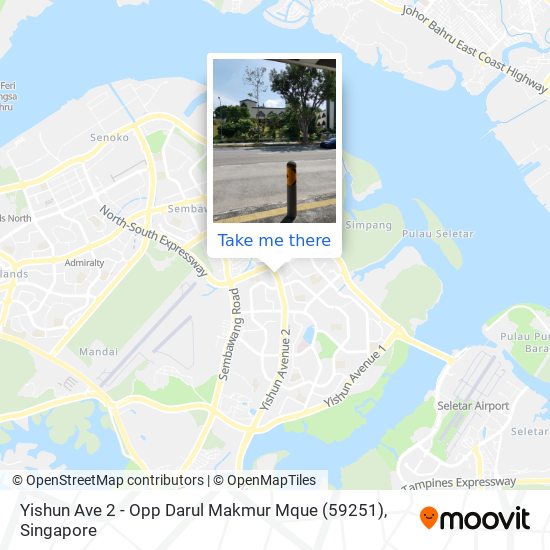Yishun Ave 2 - Opp Darul Makmur Mque (59251) map