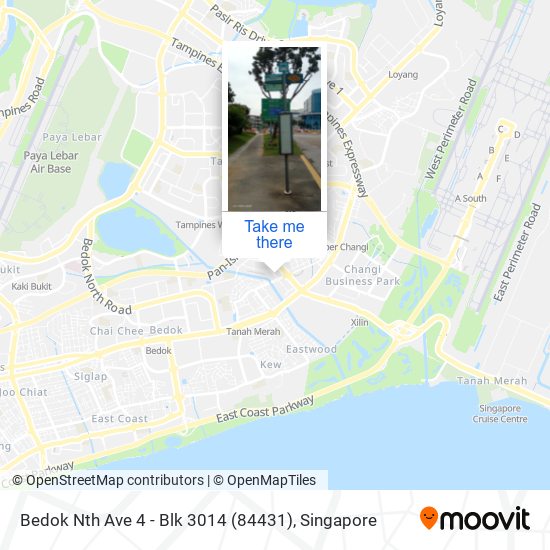 Bedok Nth Ave 4 - Blk 3014 (84431) map