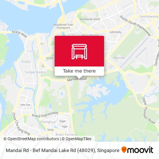 Mandai Rd - Bef Mandai Lake Rd (48029) map