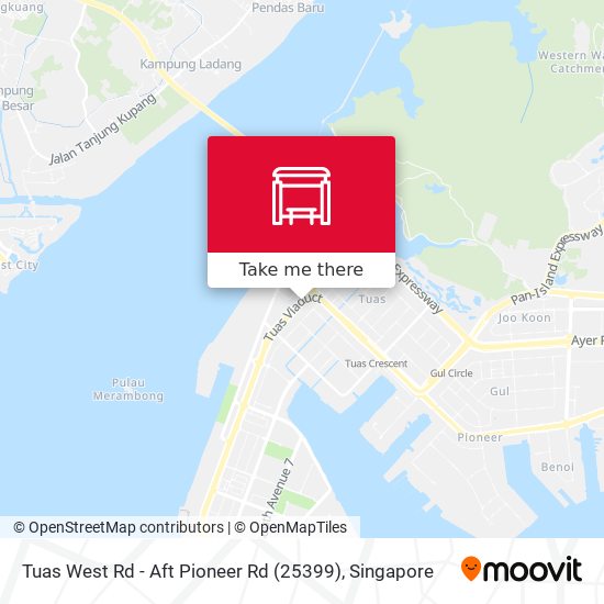 Tuas West Rd - Aft Pioneer Rd (25399) map