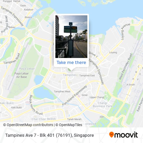 Tampines Ave 7 - Blk 401 (76191) map