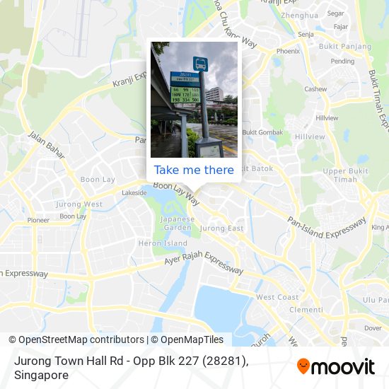 Jurong Town Hall Rd - Opp Blk 227 (28281) map