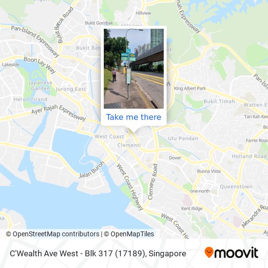 C'Wealth Ave West - Blk 317 (17189) map