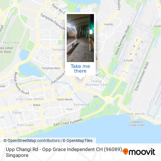 Upp Changi Rd - Opp Grace Independent CH (96089) map