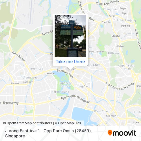 Jurong East Ave 1 - Opp Parc Oasis (28459) map