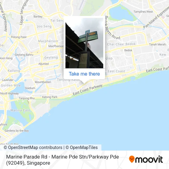 Marine Parade Rd - Marine Pde Stn / Parkway Pde (92049)地图