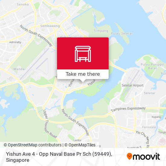 Yishun Ave 4 - Opp Naval Base Pr Sch (59449) map