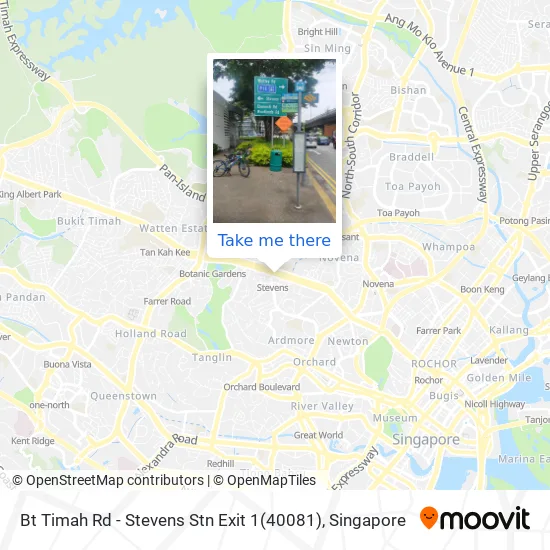 Bt Timah Rd - Stevens Stn Exit 1(40081)地图