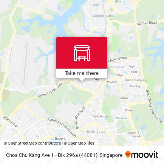 Choa Chu Kang Ave 1 - Blk 296a (44081) map