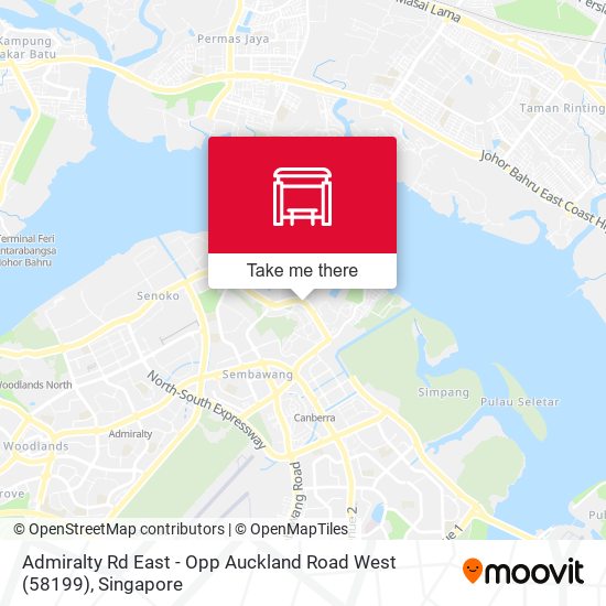 Admiralty Rd East - Opp Auckland Road West (58199) map
