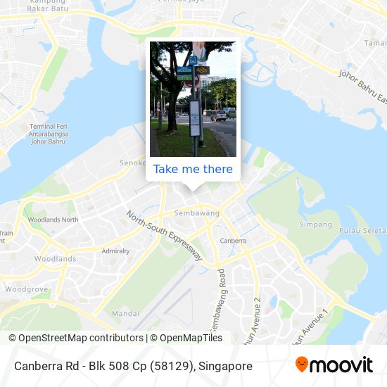 Canberra Rd - Blk 508 Cp (58129) map