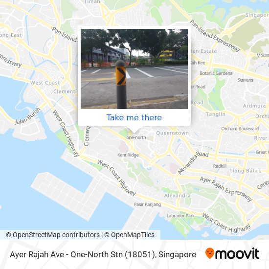 Ayer Rajah Ave - One-North Stn (18051) map