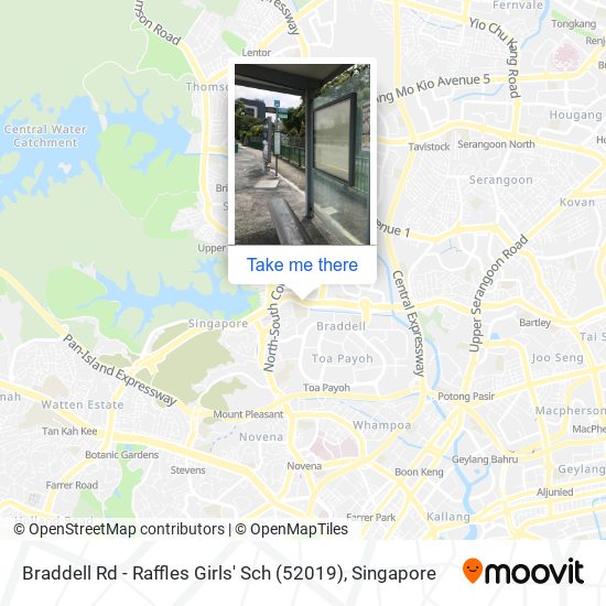 Braddell Rd - Raffles Girls' Sch (52019) map