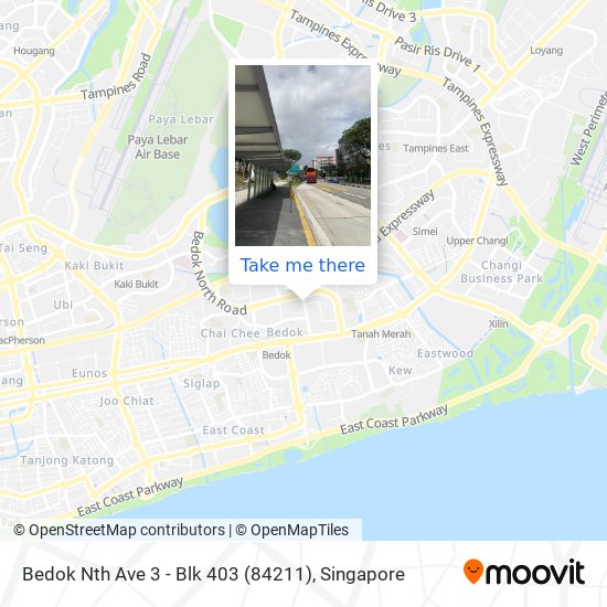 Bedok Nth Ave 3 - Blk 403 (84211) map