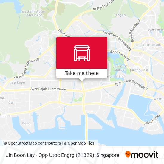 Jln Boon Lay - Opp Utoc Engrg (21329) map