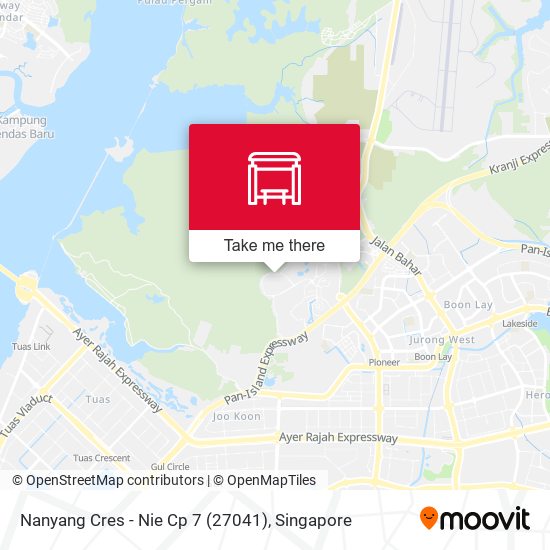 Nanyang Cres - Nie Cp 7 (27041) map